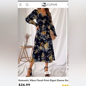 🎊New🎊 Cupshe Floral Print Midi dress
